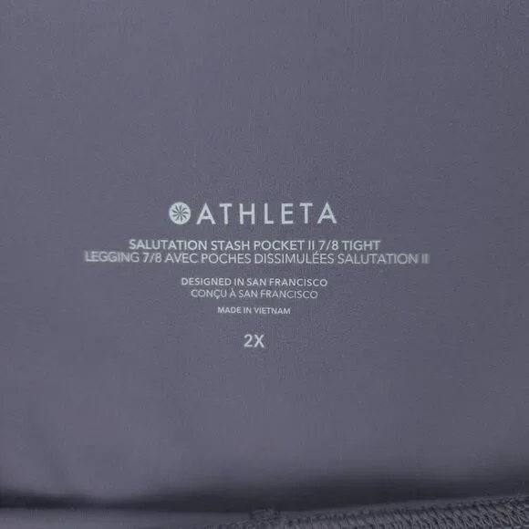 NEW Athleta Salutation Stash Pocket || 7/8 Tight Momentum Seamless Tank Set - Picture 3 of 16
